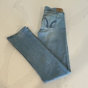 Hollister Women's Denim Jeans Light Wash Tall Bootcut/Straight size 30/35